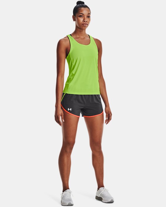 Women's UA Fly-By Tank, Green, pdpMainDesktop image number 2